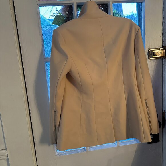 Cinq A Sept Kym Zipper Sleeve Blazer Jacket size 12 - Picture 8 of 12